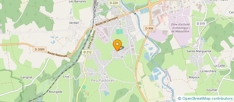 localisation de l'entreprise HOLDING DYNASTY CORPORATE  PESCHADOIRES