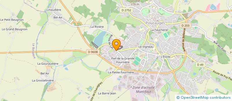 localisation de l'entreprise HOLDING DYNC  POUZAUGES