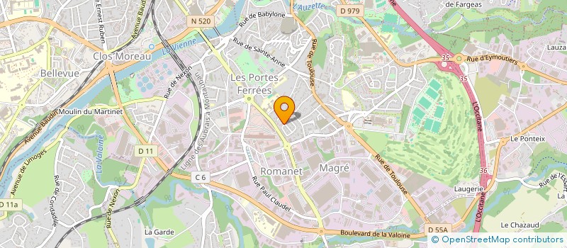 localisation de l'entreprise HOLDING E.L.C.J. à LIMOGES