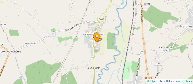 localisation de l'entreprise HOLDING E2GS  COQUAINVILLIERS