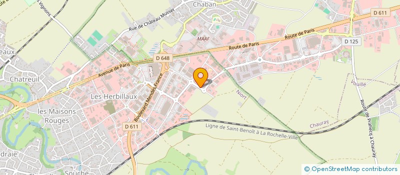 localisation de l'entreprise HOLDING EB  NIORT