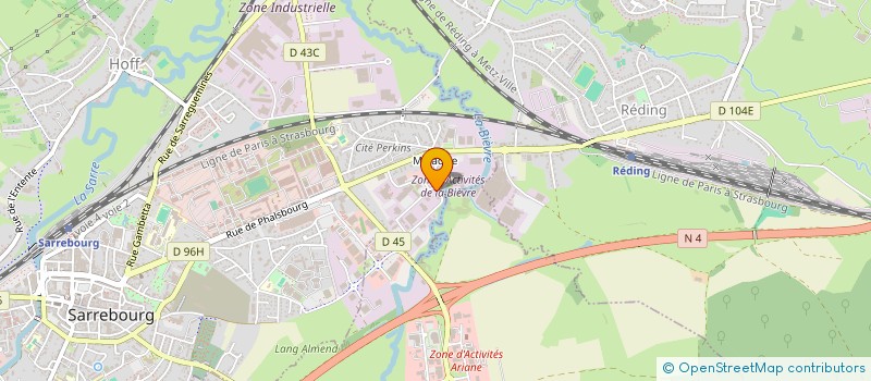 localisation de l'entreprise HOLDING ECR FINANCES à SARREBOURG