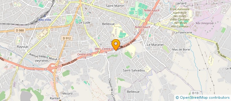 localisation de l'entreprise HOLDING EDA  ALBI