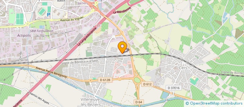 localisation de l'entreprise HOLDING EDJEA à VILLENEUVE-LES-BEZIERS