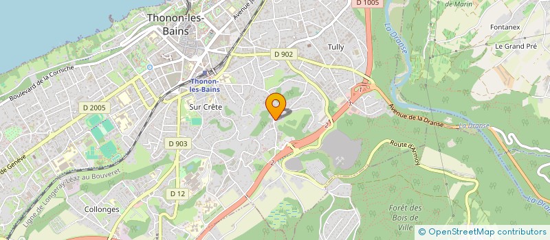 localisation de l'entreprise HOLDING EDMOND COTTET-DUMOULIN PAR ABREVIATION HECD à THONON-LES-BAINS