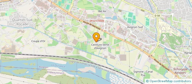 localisation de l'entreprise HOLDING EDOUARD S.L. FORTIER  AVIGNON