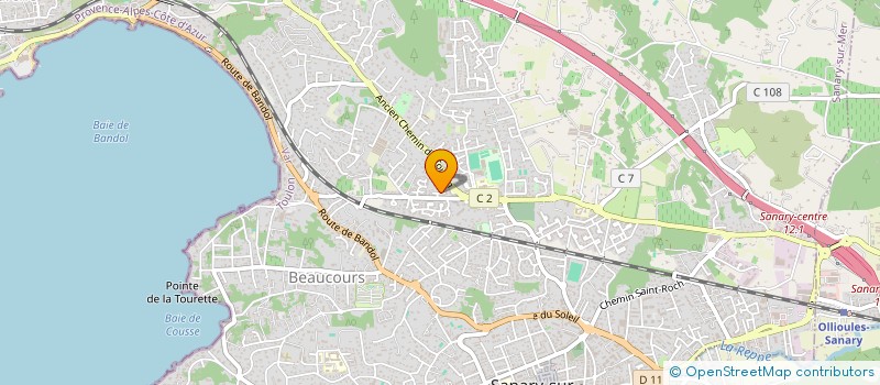 localisation de l'entreprise HOLDING EGI  SANARY SUR MER