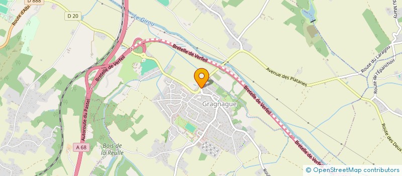 localisation de l'entreprise HOLDING ELI  GRAGNAGUE