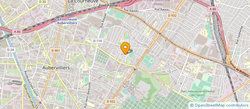 localisation de l'entreprise HOLDING ELISEE RECLUS à AUBERVILLIERS