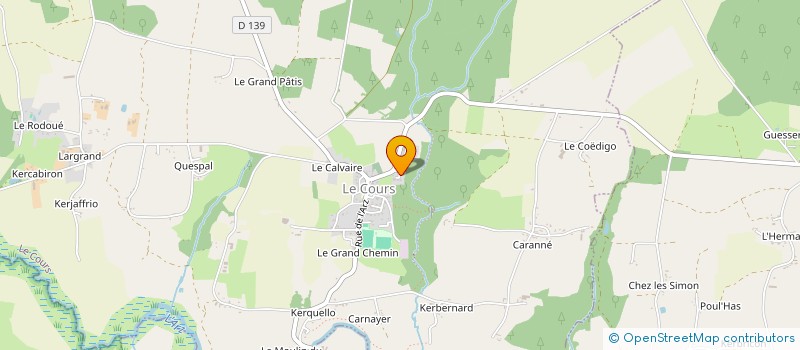 localisation de l'entreprise HOLDING ELLENO  LE COURS