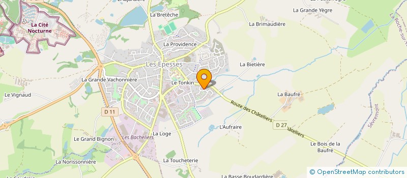 localisation de l'entreprise HOLDING ELODIE BABARIT  LES EPESSES