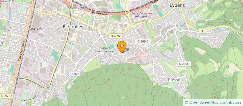 localisation de l'entreprise HOLDING ELODIE DEZOBRY  ECHIROLLES