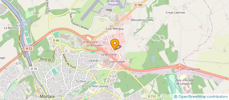 localisation de l'entreprise HOLDING ELV à MORLAIX