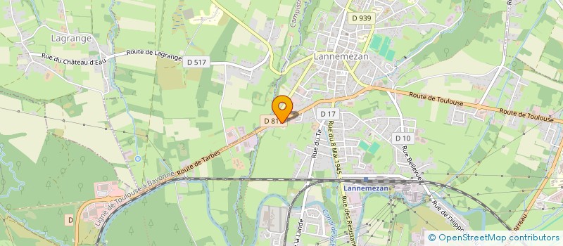 localisation de l'entreprise HOLDING EMYC  LANNEMEZAN