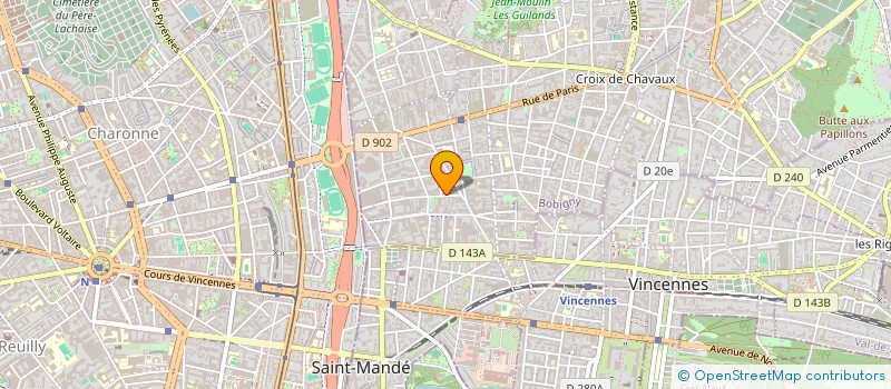 localisation de l'entreprise HOLDING EO'S à MONTREUIL