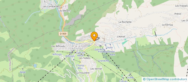localisation de l'entreprise HOLDING EQUIPE 74 à LA CLUSAZ
