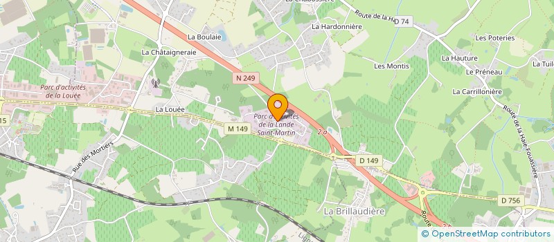 localisation de l'entreprise HOLDING ERIC BODIN à HAUTE-GOULAINE