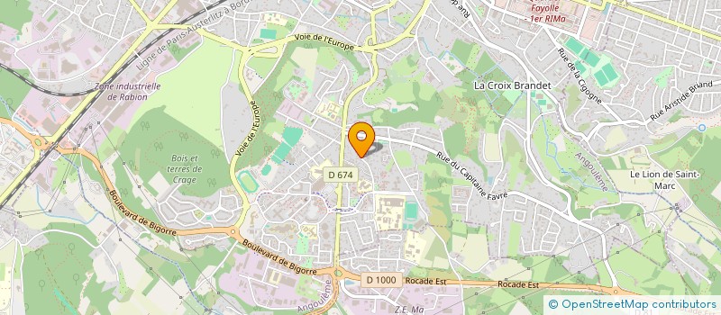 localisation de l'entreprise HOLDING ERIC EMPOIS à ANGOULEME