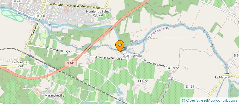 localisation de l'entreprise HOLDING ERIC VIGNY  MAINXE-GONDEVILLE