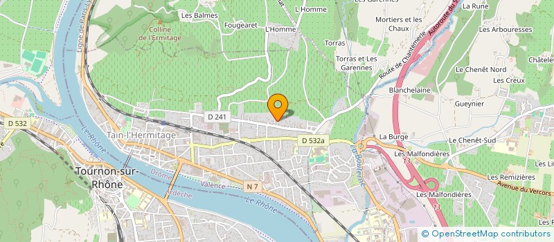 localisation de l'entreprise HOLDING ERMITAGE CAPITAL  TAIN-L'HERMITAGE