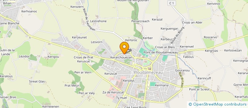 localisation de l'entreprise HOLDING EROJ  PLOUDALMEZEAU