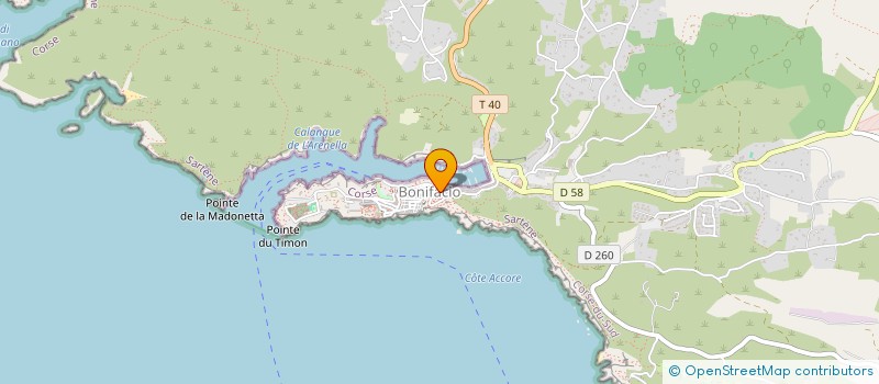 localisation de l'entreprise HOLDING ERS  BONIFACIO