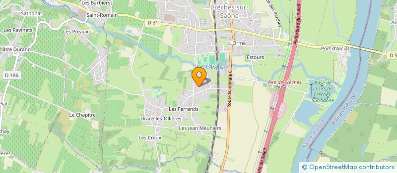 localisation de l'entreprise HOLDING ES  CRECHES-SUR-SAONE