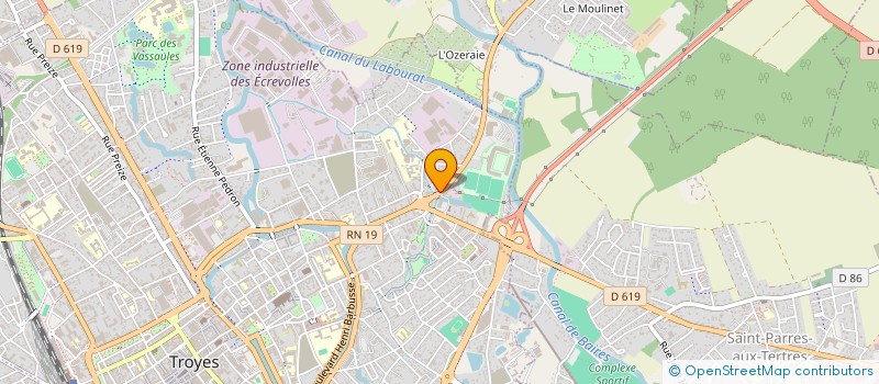 localisation de l'entreprise HOLDING ESTAC à TROYES