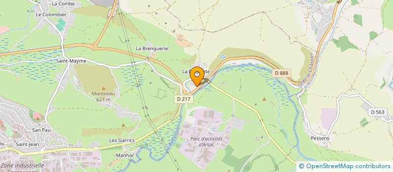 localisation de l'entreprise HOLDING ETIENNE MOURGUES  ONET-LE-CHATEAU