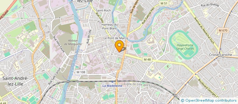 localisation de l'entreprise HOLDING EUGENIE TALLEUX à MARCQ-EN-BARŒUL
