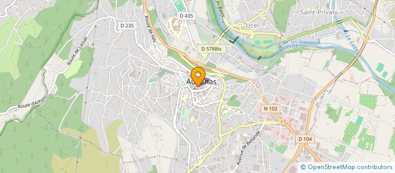 localisation de l'entreprise HOLDING EUGENIO  AUBENAS