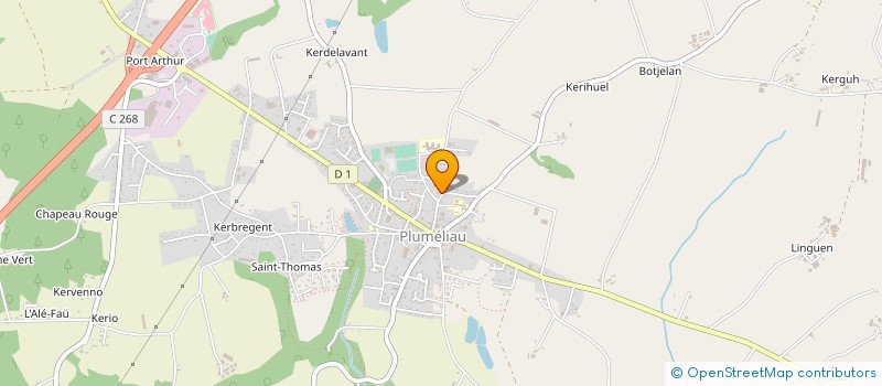 localisation de l'entreprise HOLDING EVEN  PLUMELIAU-BIEUZY