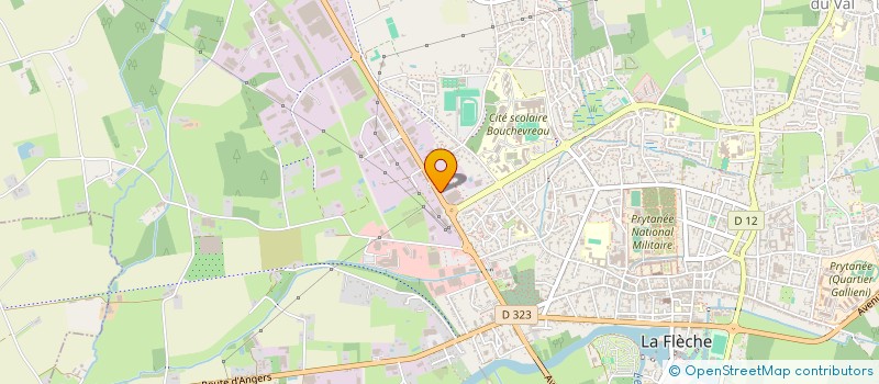 localisation de l'entreprise HOLDING EVENO  LA FLECHE