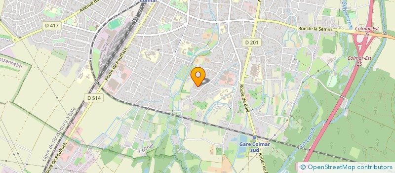 localisation de l'entreprise HOLDING EVORA  COLMAR