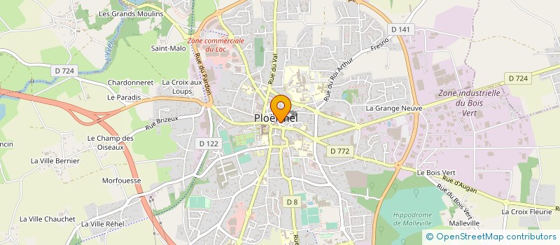 localisation de l'entreprise HOLDING EVS  PLOERMEL