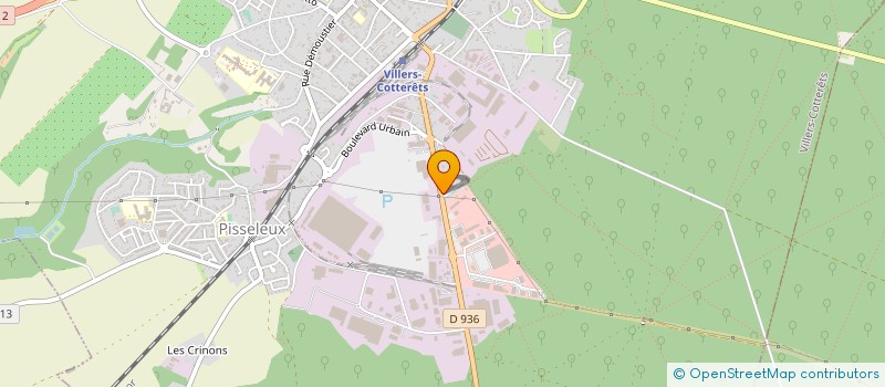 localisation de l'entreprise HOLDING EXCEGE à VILLERS-COTTERETS
