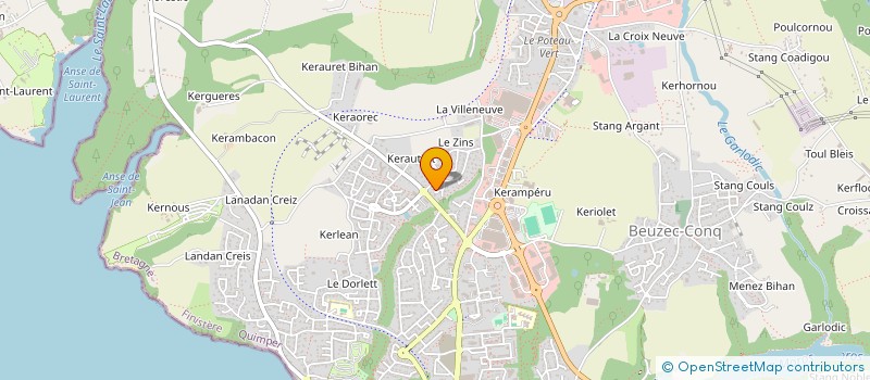 localisation de l'entreprise HOLDING EXPERTISE CAUDAN  CONCARNEAU