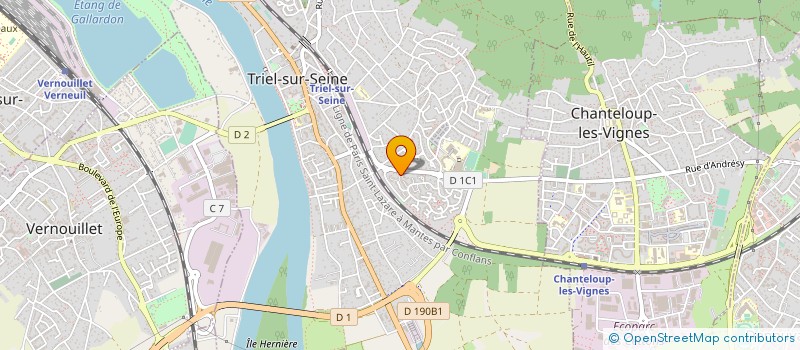localisation de l'entreprise HOLDING EZZE GEORGE  TRIEL SUR SEINE