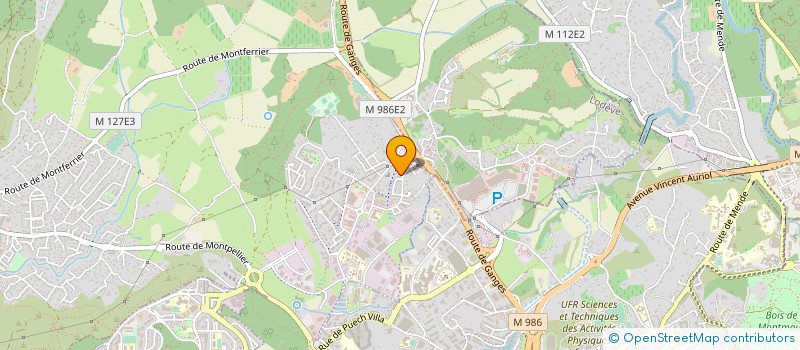 localisation de l'entreprise HOLDING F.A.  GRABELS