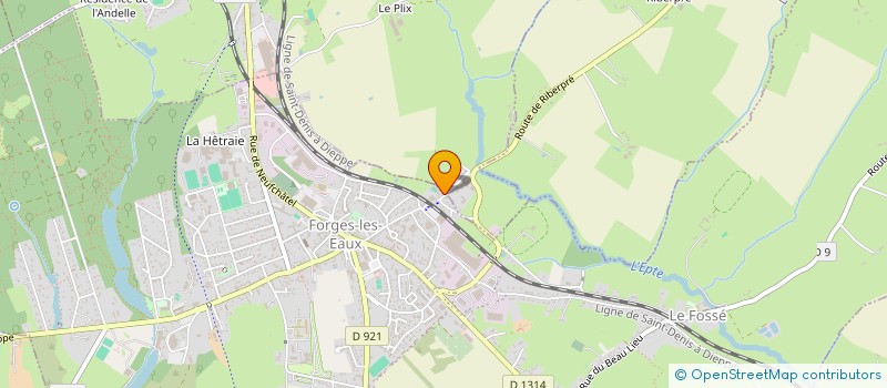 localisation de l'entreprise HOLDING -F.A.D  FORGES-LES-EAUX