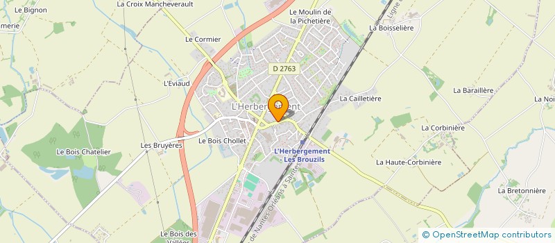 localisation de l'entreprise HOLDING F.M.J.V. à L'HERBERGEMENT
