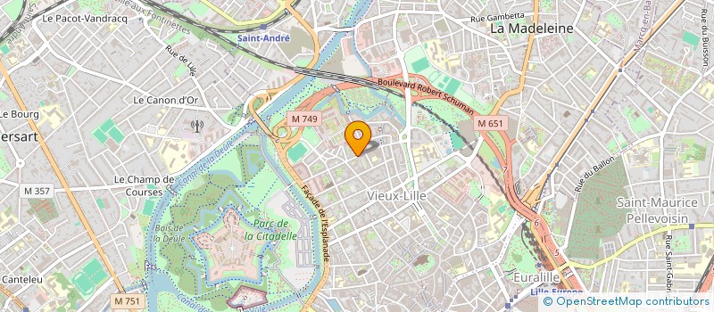 localisation de l'entreprise HOLDING F&V à LILLE