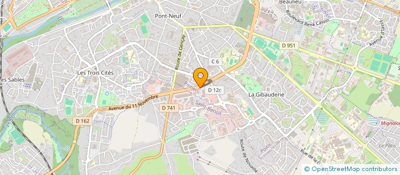 localisation de l'entreprise HOLDING F2A à POITIERS