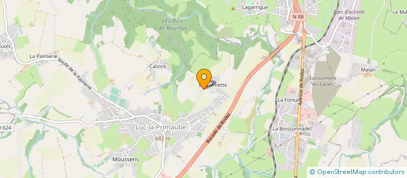 localisation de l'entreprise HOLDING FABIEN MAZARS  LUC-LA-PRIMAUBE