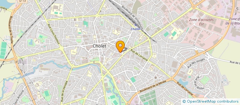 localisation de l'entreprise HOLDING FABRICE RAOUX à CHOLET