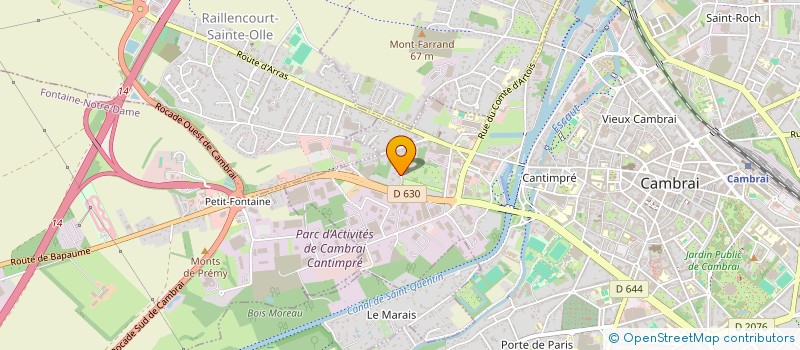 localisation de l'entreprise HOLDING FAILLE DEVELOPPEMENT à CAMBRAI