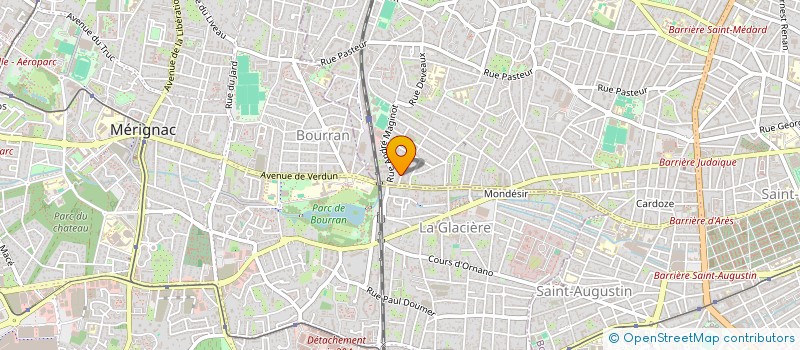 localisation de l'entreprise HOLDING FAMILLE DEVILLE  BORDEAUX