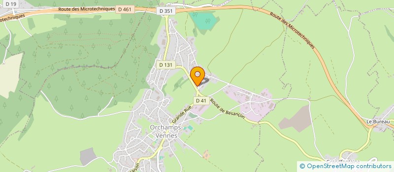 localisation de l'entreprise HOLDING FAMILLE DUFRESNE  ORCHAMPS-VENNES