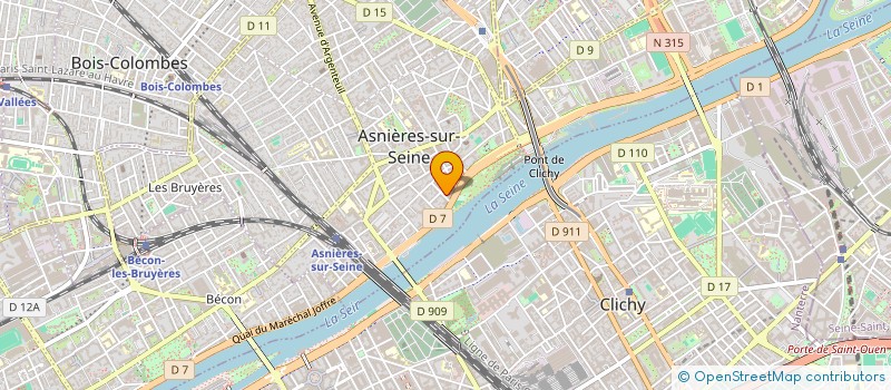 localisation de l'entreprise HOLDING FAMILLE H  ASNIERES-SUR-SEINE