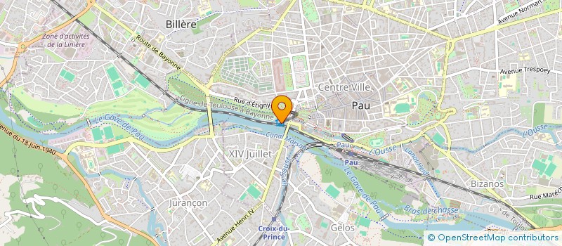 localisation de l'entreprise HOLDING FANGIO à PAU